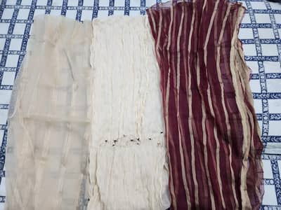 3 dupatta deal in 700 only | 2 Organza dupatta 1 Chunnat dupatta