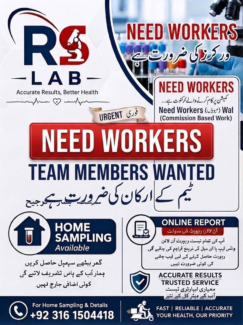 Need workers For commission based work 0