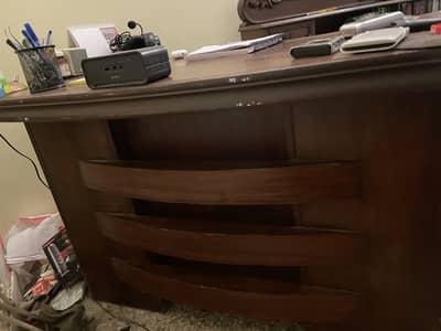 Executive Office / Study Desk with Drawers & Cabinet