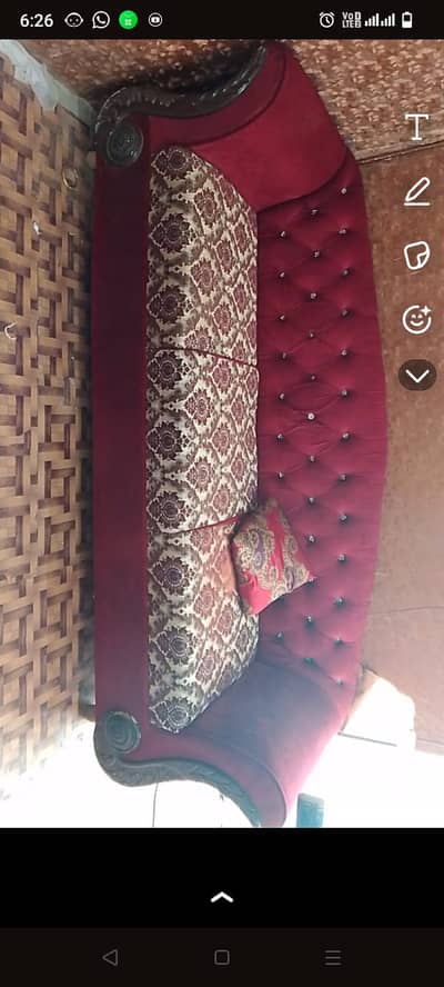 Bed sofa and drassing