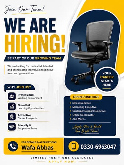 we are hiring freshers male and female for job