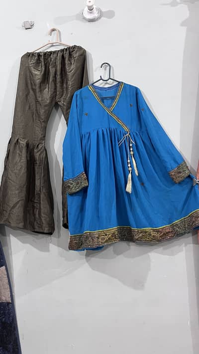 Semi Formal peplum and gharara