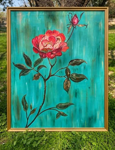 "Turquoise Bloom"
