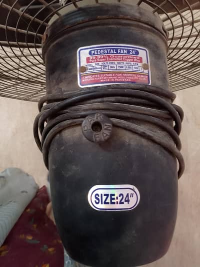 Pedestal Fan 24" size  Good condition