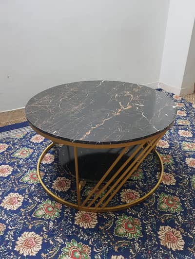 Modern Golden & Black Coffee Table for Sale