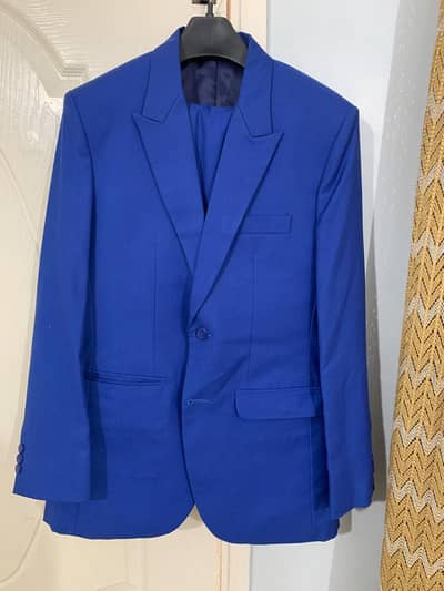 2 pc Suit Coat  Pant Color Royal Blue