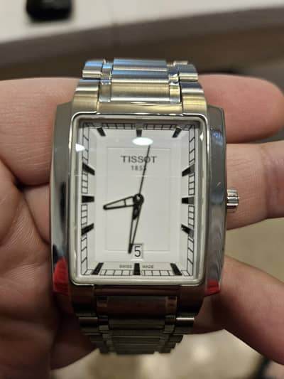 Tissot 1853 Swiss Made Rectangular Steel Watch,