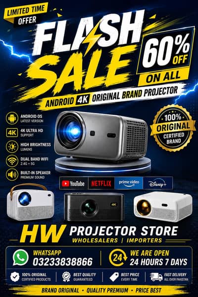 Mini projector | Android projector | Hd projector | 4K hd projector