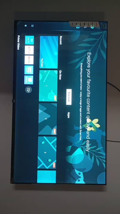 only 3 months used under warranty 50 inch warranty card available