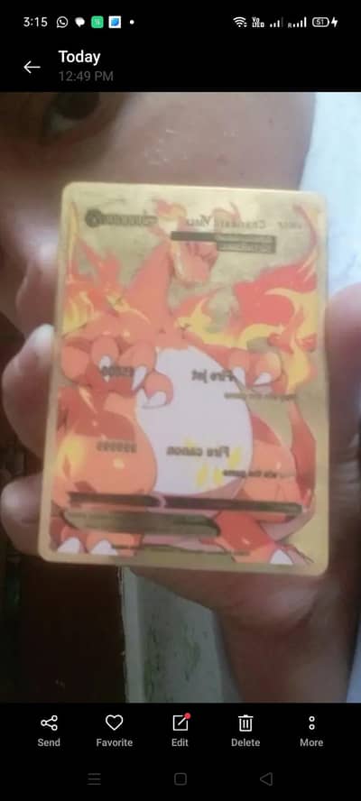 Golden Pokemon card fake
