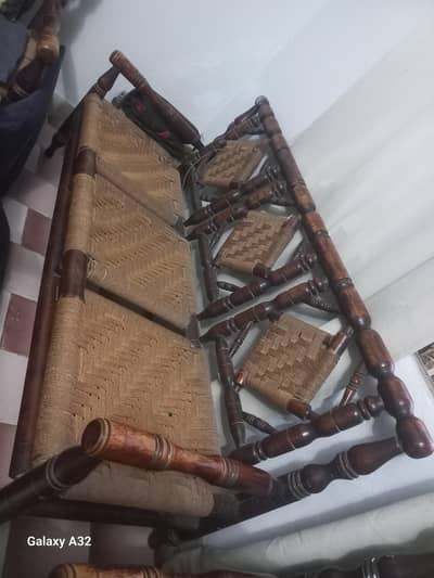 5 Seater wooden chairs
