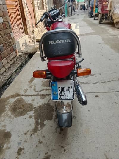 Honda Cd 70 2021 model islamabad number