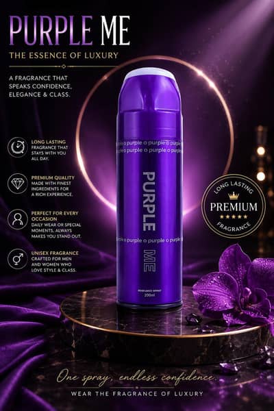 Premium Perfumed Body Spray 200ml – Long Lasting Fragrance