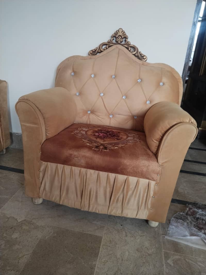 crown sofa set brown 1