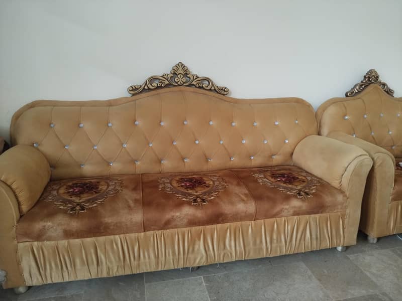 crown sofa set brown 3