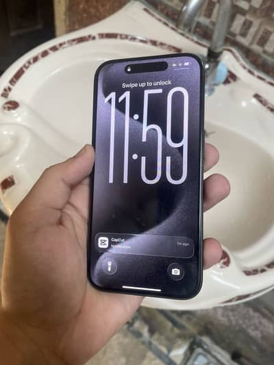 iPhone 15 Pro 128gb blue titanium colour airitght