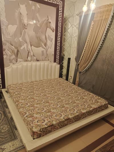 floor bed king sized with mattress