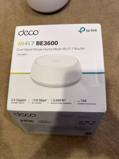 TP-Link Deco BE23 WiFi 7 BE3600 Dual-Band Whole Home Mesh Router