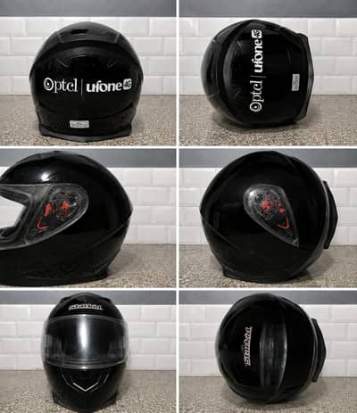 Black full face helmet XL ptcl ufone