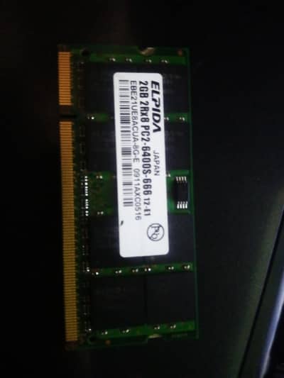 DDR2 2GB SDRAM FOR LAPTOP