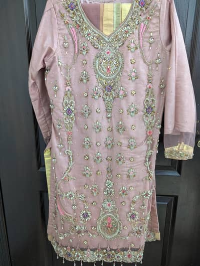 Price is Negotiable. . . . . Formal Kurta with Heavy Zardozi & Net Dupatt
