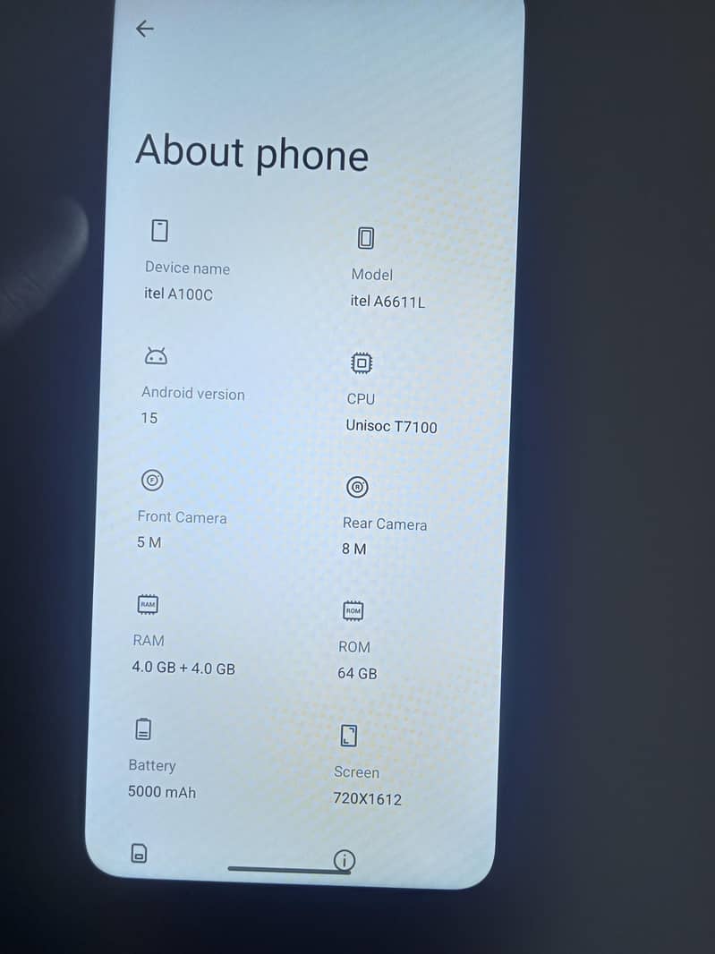 Itel A 100C 5