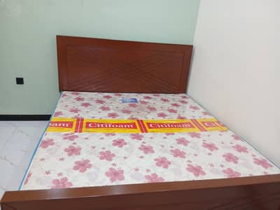 Double Bed + New citifoam Mattress_  6×6 Excllent condition