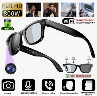 AI Smart Camera Glasses With HD camera and All AI features