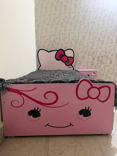  Hello Kitty Kids Bed – Pink Color | Excellent Condition