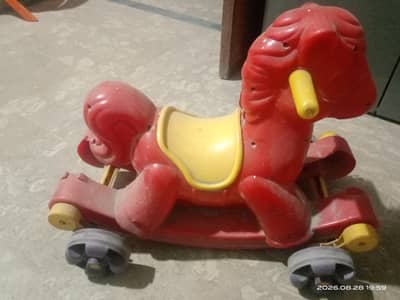 baby rocking wheels horse hn