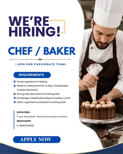 Chef / Baker Requied