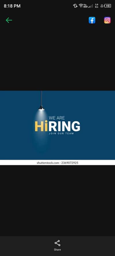 urgent fresh female staff required