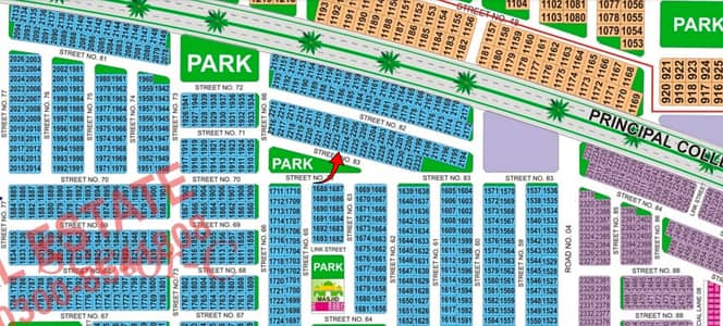 10 Marla Premium Park-Facing Plot for Sale