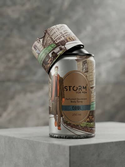 STORM For Men COOL Perfumed Deodorant Body Spray 250ml - New