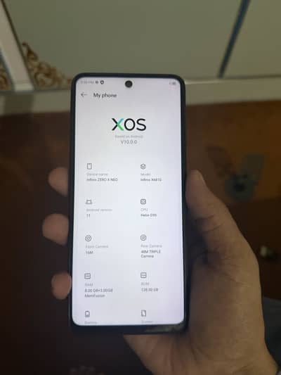 Infinix zero x neo gaming mobile 8 128 g95 processor PTA Official