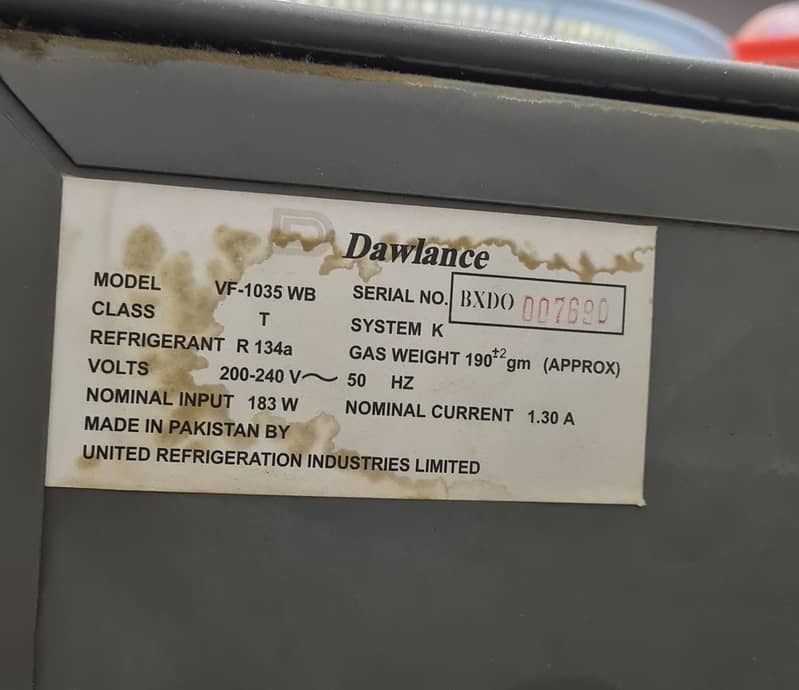 Dawlance Vertical Freezer 2