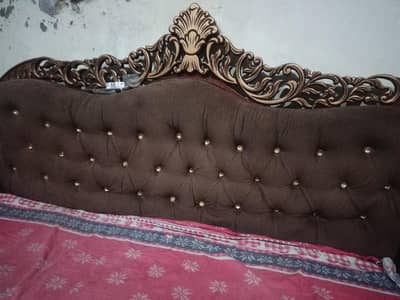 Royal Crown 3 Seater Sofa - Carved Wood - Samanabad Faisalabad