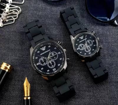 Unisex Couple Watch – Stylish Chronograph Design