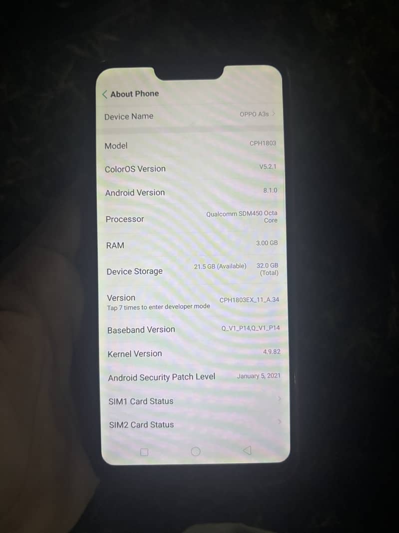 OPPO A3s 1