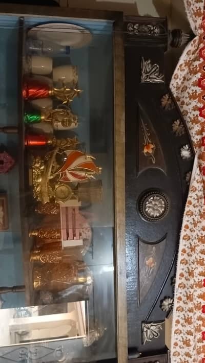 Wooden Bed + Showcase + Mattress | Urgent Sale