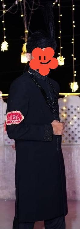 full black sharwani for sale