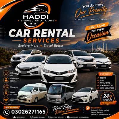 Daily, Weekly, Monthly Rent A Car, Car Rental One Way Drop Services