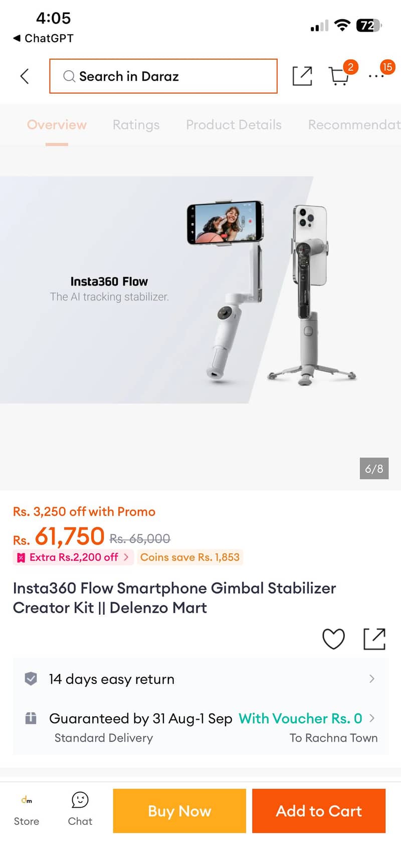 Insta360 flow gimbal 4