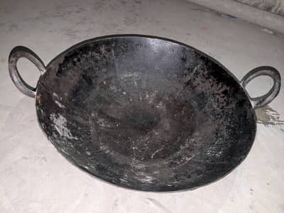 26 Inches Lohe Ki Badi Kitchen Karahi For Sale