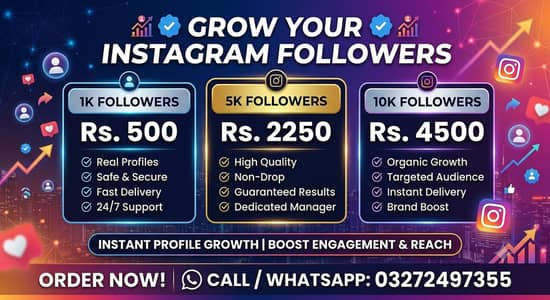 INSTAGRAM FOLLOWERS AVAILABLE IN CHEAP RATES