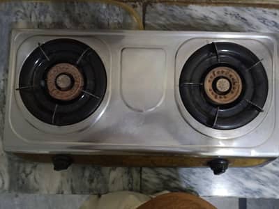2 burner automatic gas chulha
