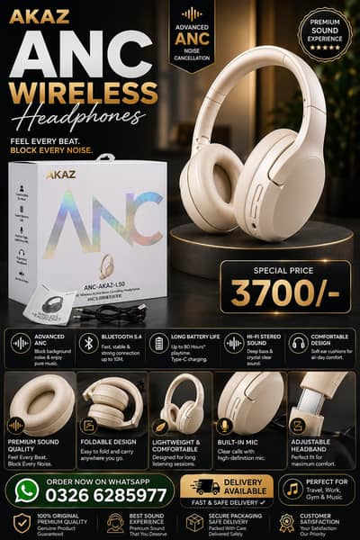 AKAZ L-50 PRENIUM HEADPHONES 