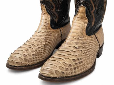 Cowboy boots snake skin