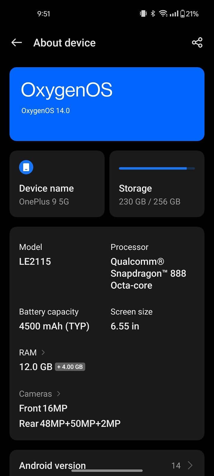 One Plus 9 0