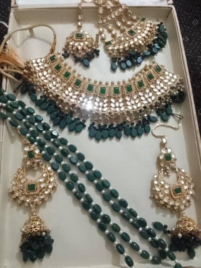 bridal Kundan jewellery set used for one time